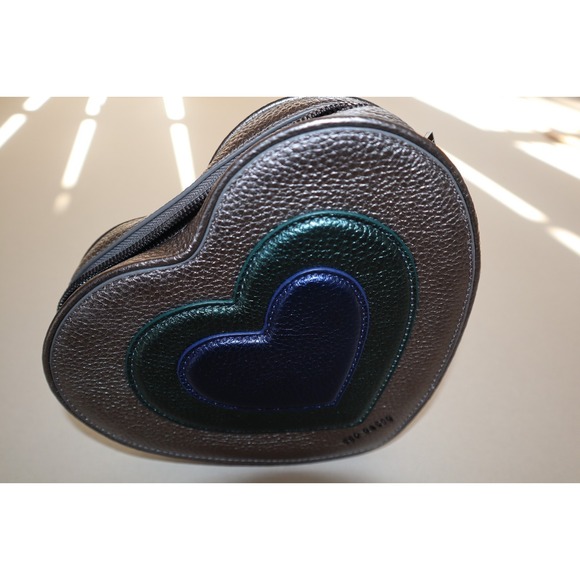 Ted Baker Handbags - Ted Baker Leather Heart Shaped Crossbody‎ Bag With Chain